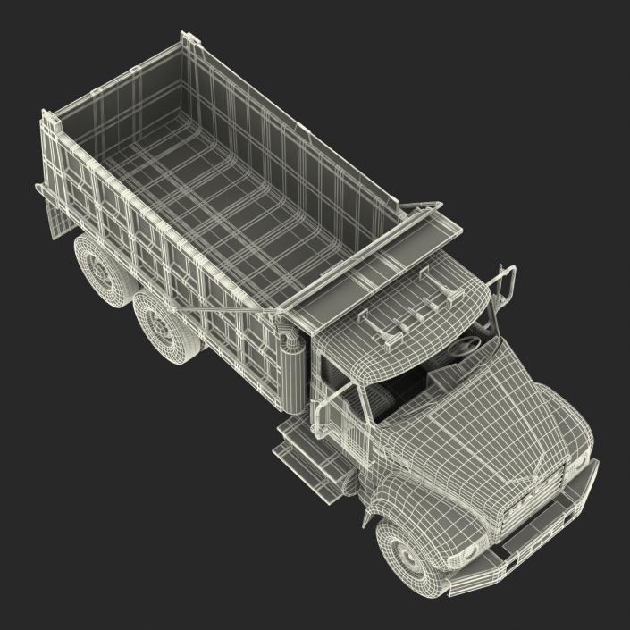 3D Dump Truck Mack Simple Interior