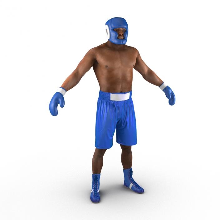 African American Boxer 3D