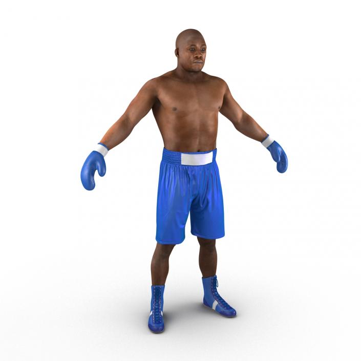 African American Boxer 2 3D model