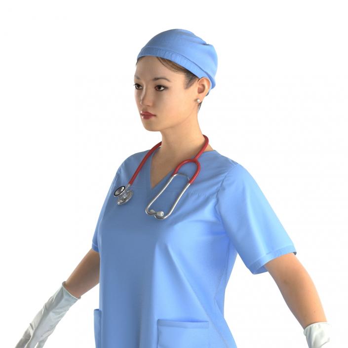 Asian Female Surgeon 2 3D