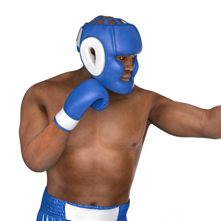 African American Boxer Pose 3 3D model