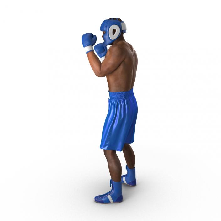 African American Boxer Pose 2 3D model
