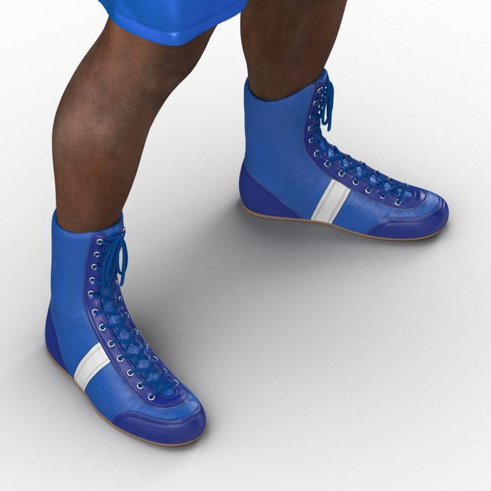 African American Boxer Pose 2 3D model