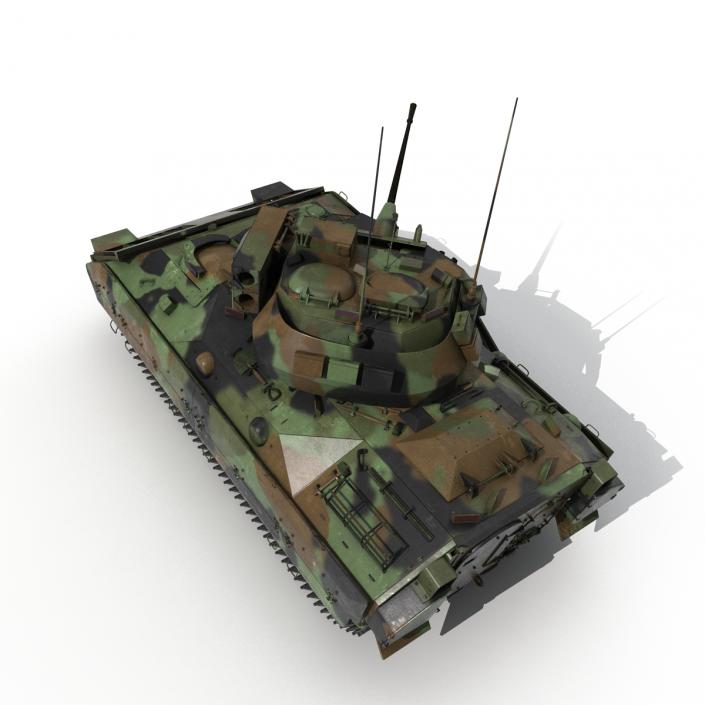 3D Infantry Fighting Vehicle Bradley M2 Rigged Camo model
