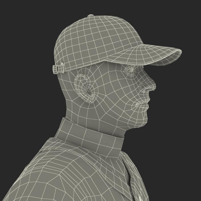 3D model Baseball Player Generic 4
