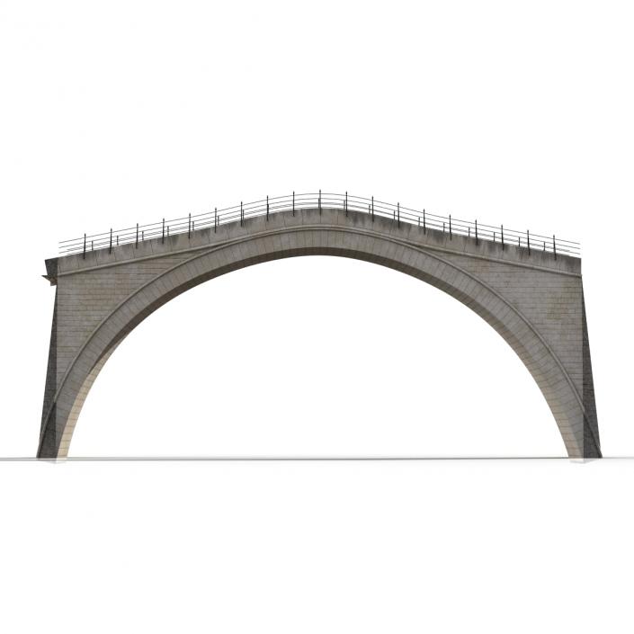 3D model Ottoman Bridge Stari Most