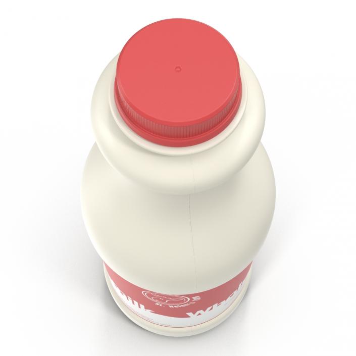 Milk Plastic Pint 3D