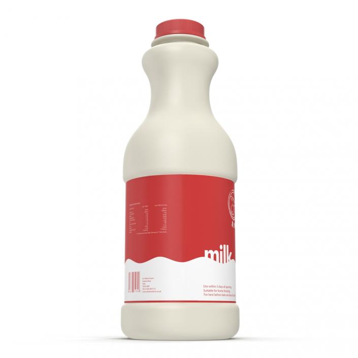 Milk Plastic Pint 3D