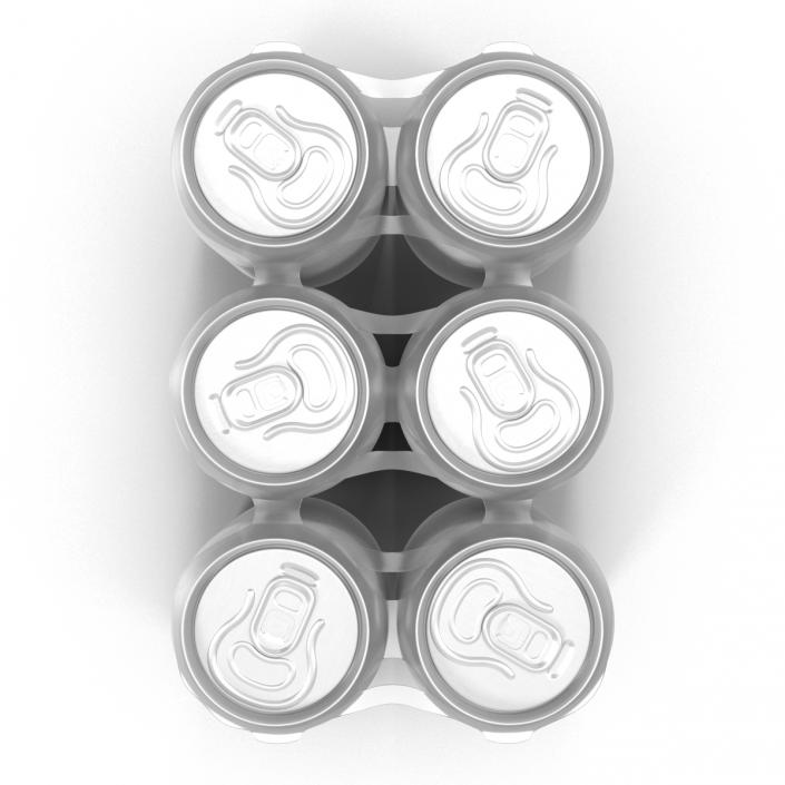 3D Six Pack of Cans