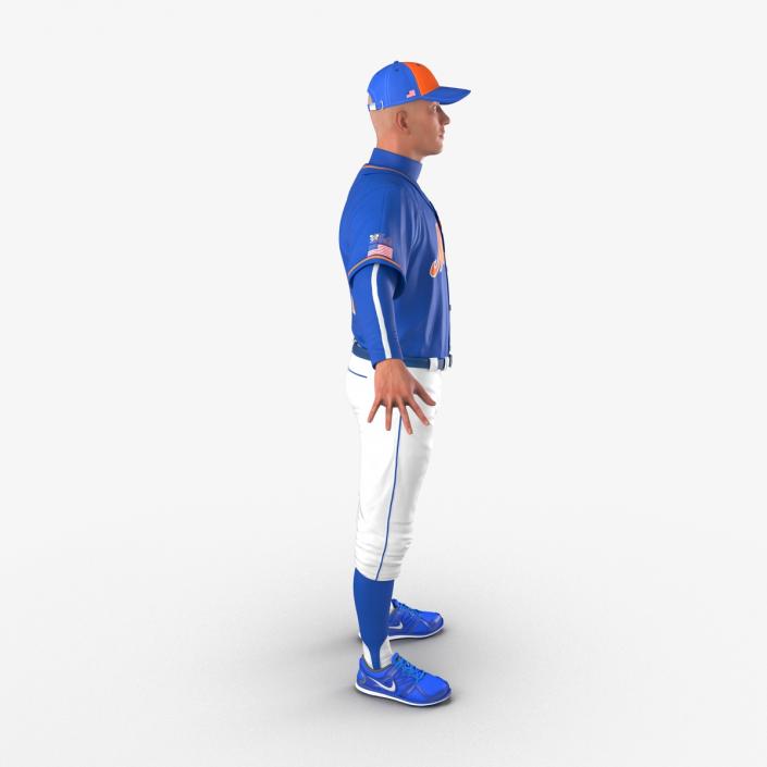 3D model Baseball Player Mets