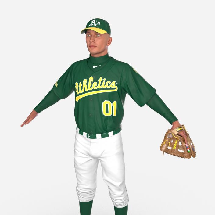 3D model Baseball Player Athletics