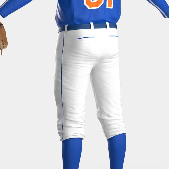 Baseball Player Outfit Mets 3D