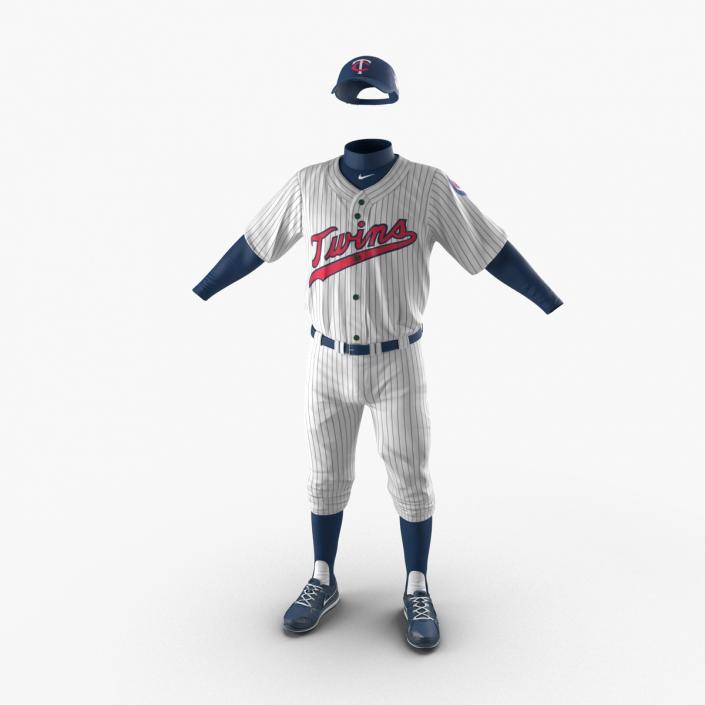 3D model Baseball Player Outfit Twins 2