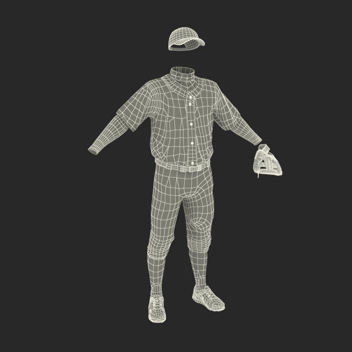 Baseball Player Outfit Athletics 3D