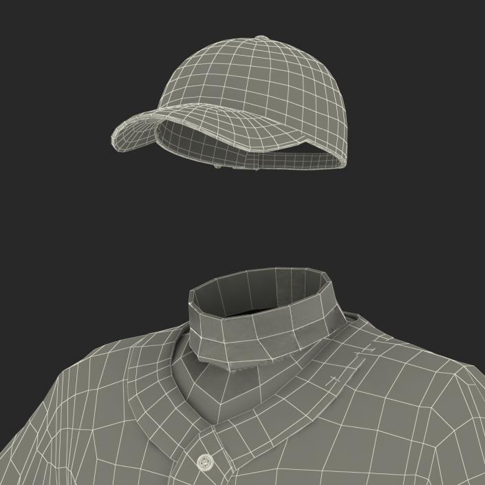 Baseball Player Outfit Athletics 2 3D model