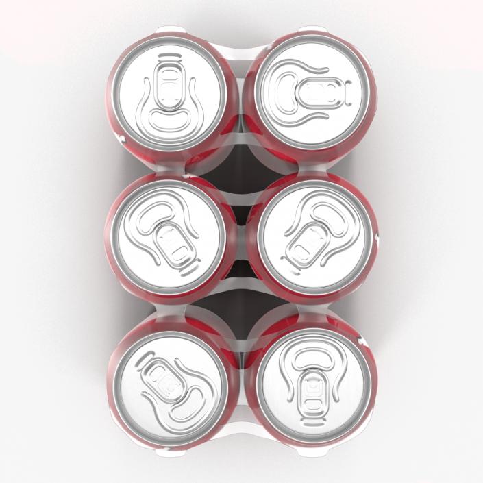 3D Six Pack of Cans Dr Pepper