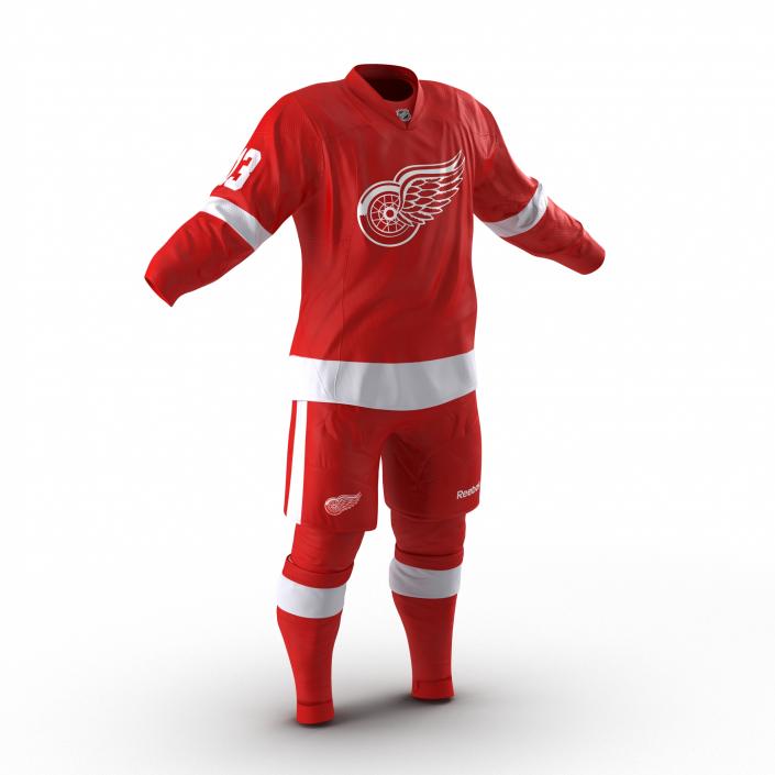 Hockey Clothes Detroit Red Wings 3D