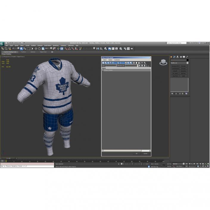 Hockey Clothes Toronto Maple Leafs 3D model