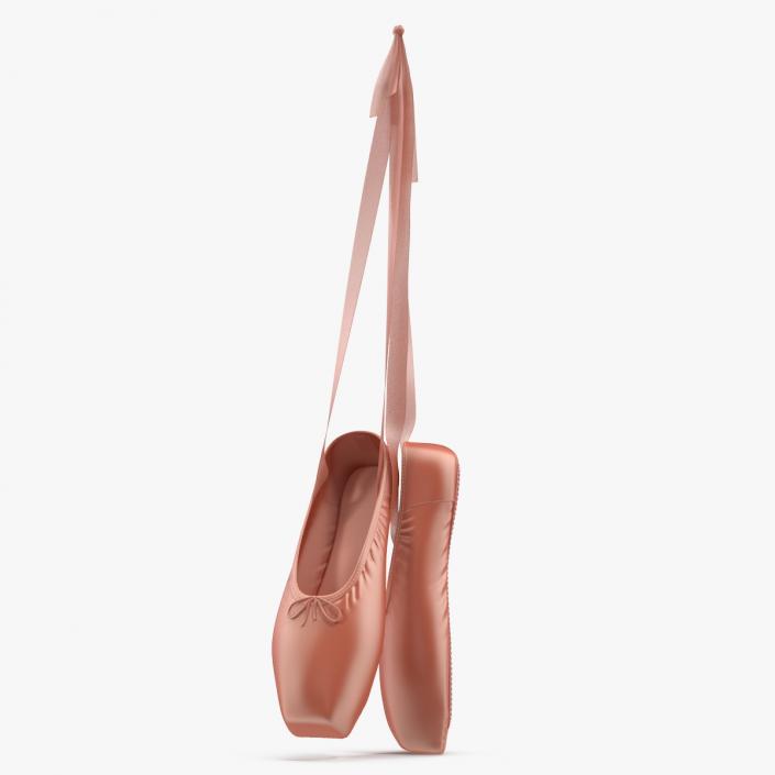 3D model Hanging Pink Ballet Shoes