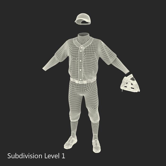 3D model Baseball Player Outfit Generic