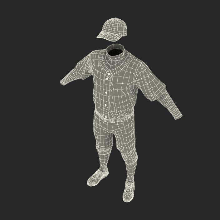 Baseball Player Outfit Generic 4 3D