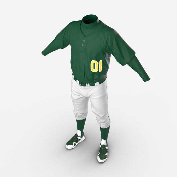 Baseball Player Outfit Generic 3 3D