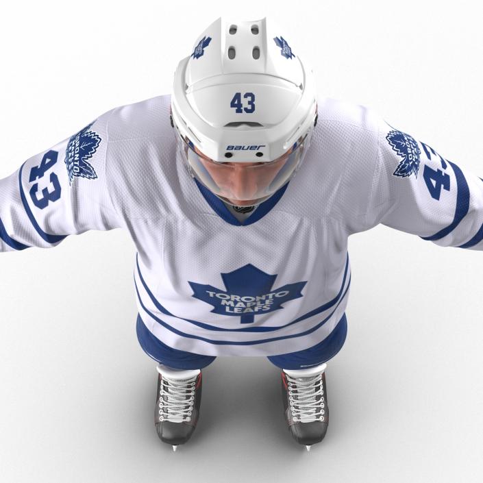 3D Hockey Player Toronto Maple Leafs model