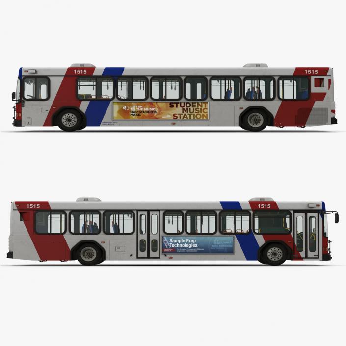 3D model Gillig Low Floor Bus