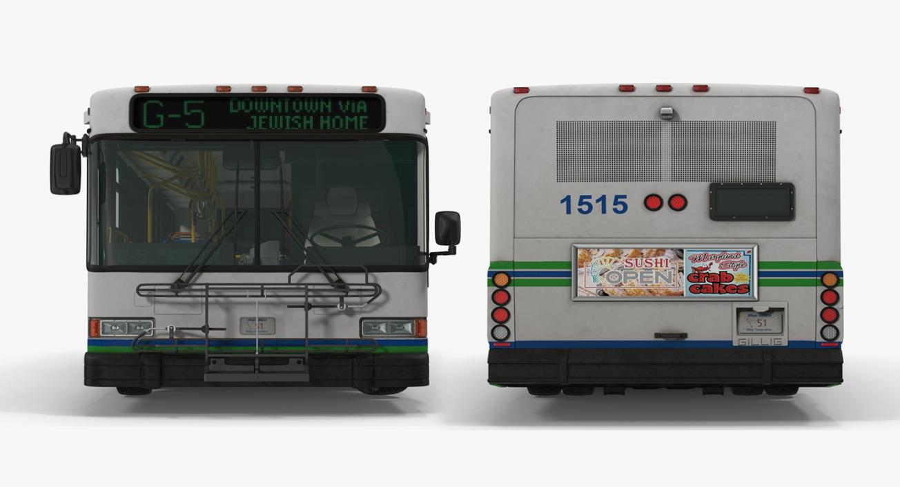 3D model Gillig Low Floor Advantage Bus