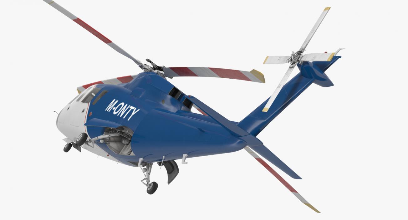 Sikorsky s76 Rigged 3D model