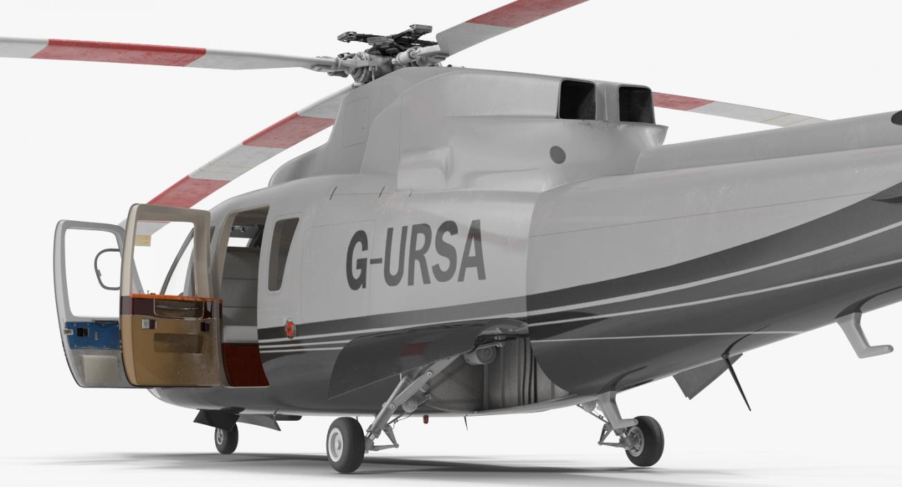 3D Utility Helicopter Sikorsky s76 Rigged model