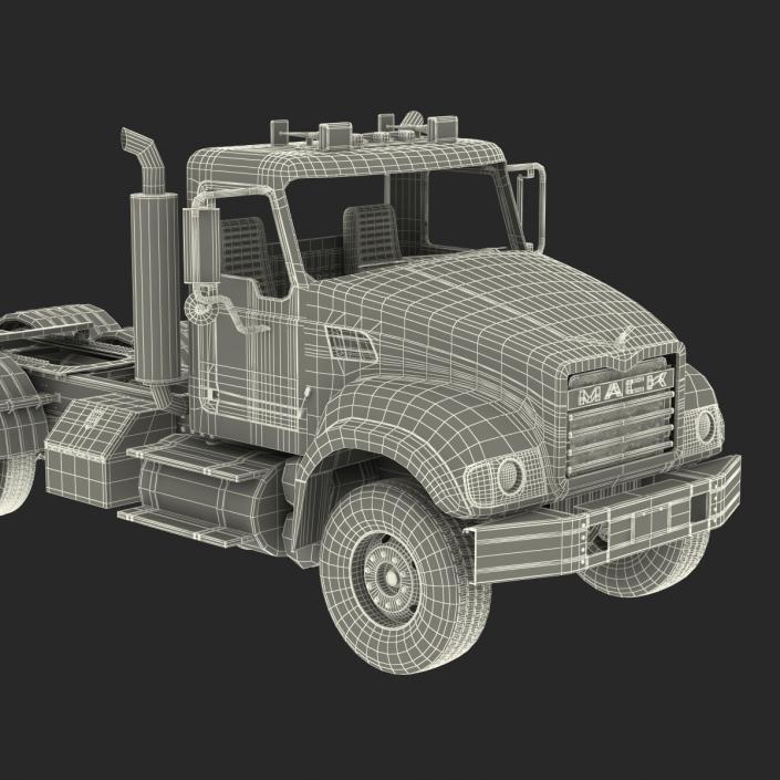 3D Truck Mack Simple Interior