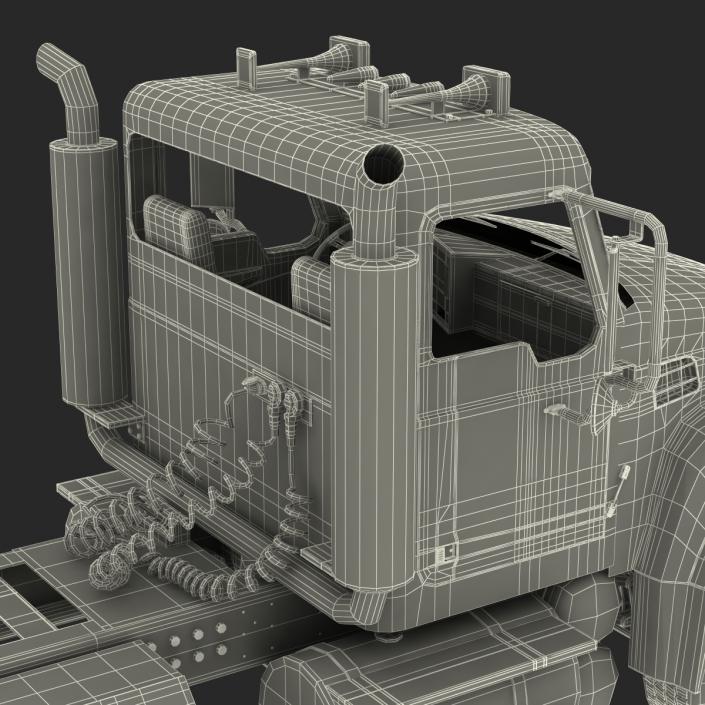 3D Truck Mack Simple Interior
