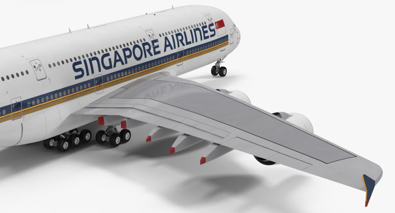 3D model Airbus A380-1000 Singapore Airlines