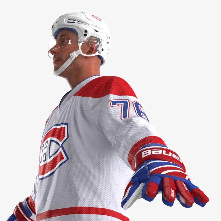 Hockey Player Montreal Canadiens 3D