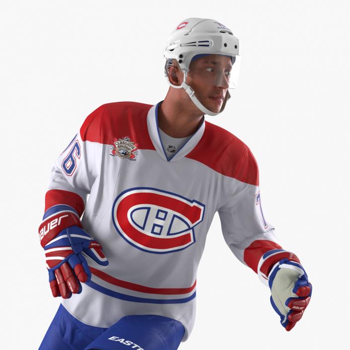 Hockey Player Montreal Canadiens Rigged 3D model