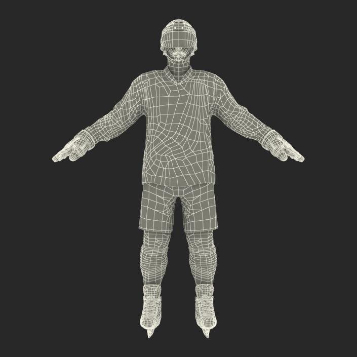 Hockey Player Montreal Canadiens Rigged 3D model