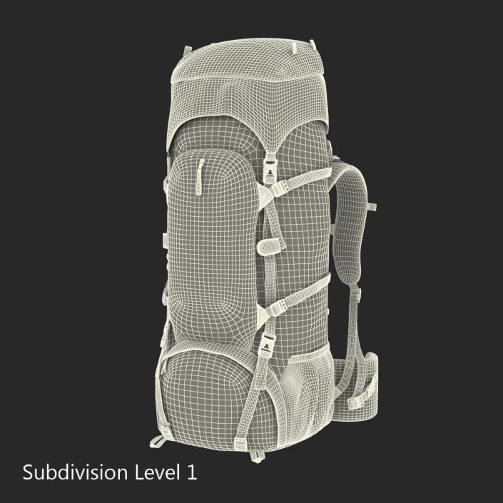 Large Camping Backpack 3D