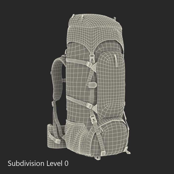 3D Large Camping Backpack Red