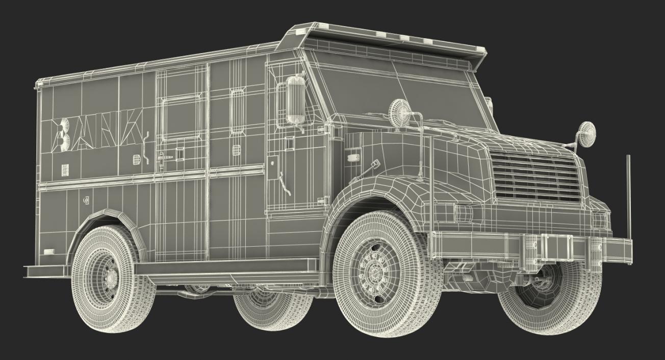 3D Bank Armored Car 2 model