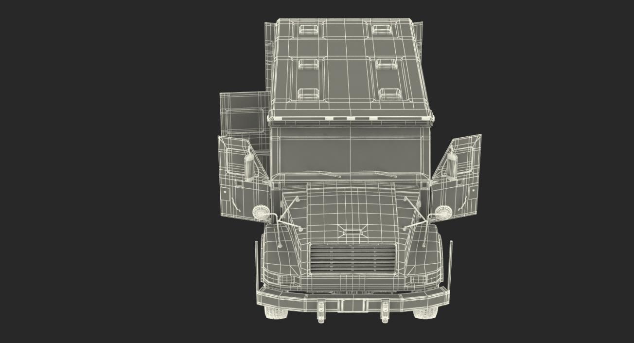Bank Armored Car 2 Simple Interior 3D model