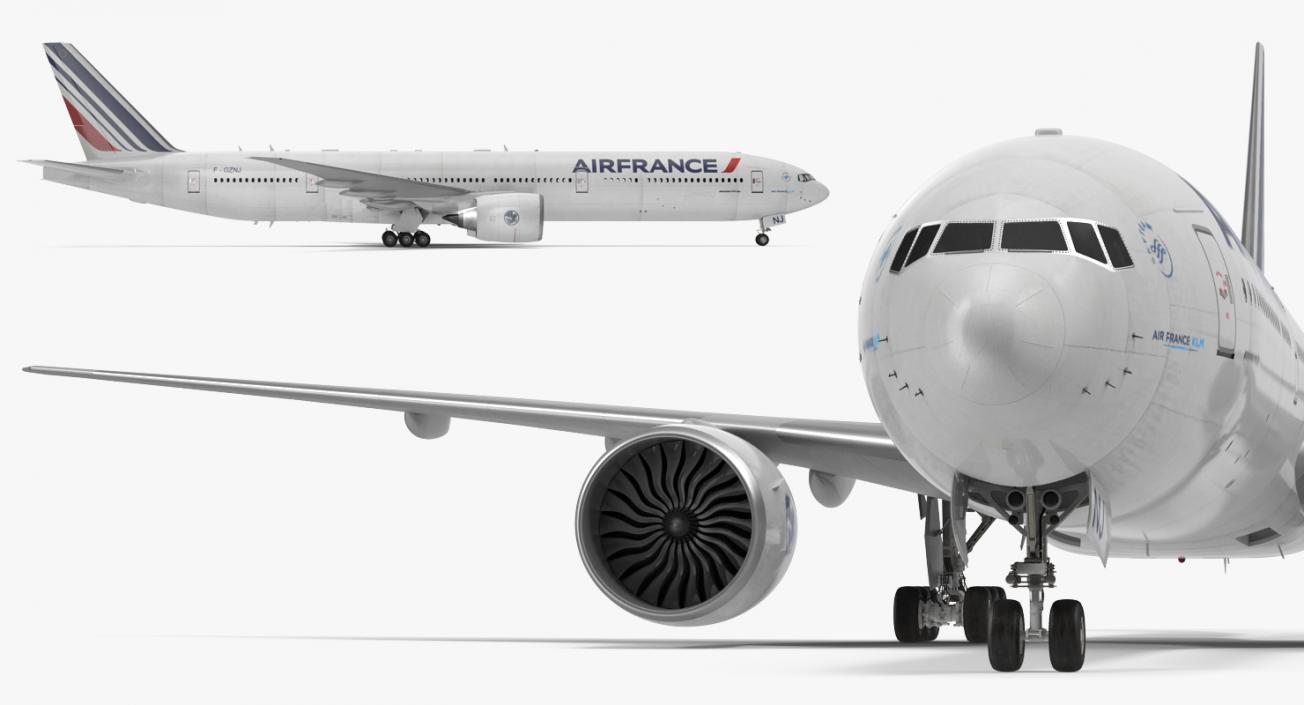 Boeing 777 8x Air France 3D model