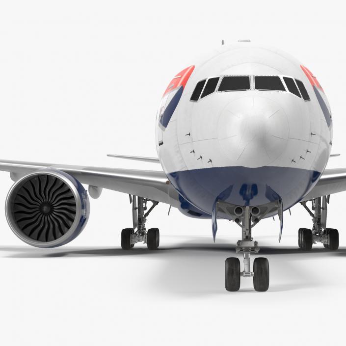Boeing 777-8x British Airways 3D model