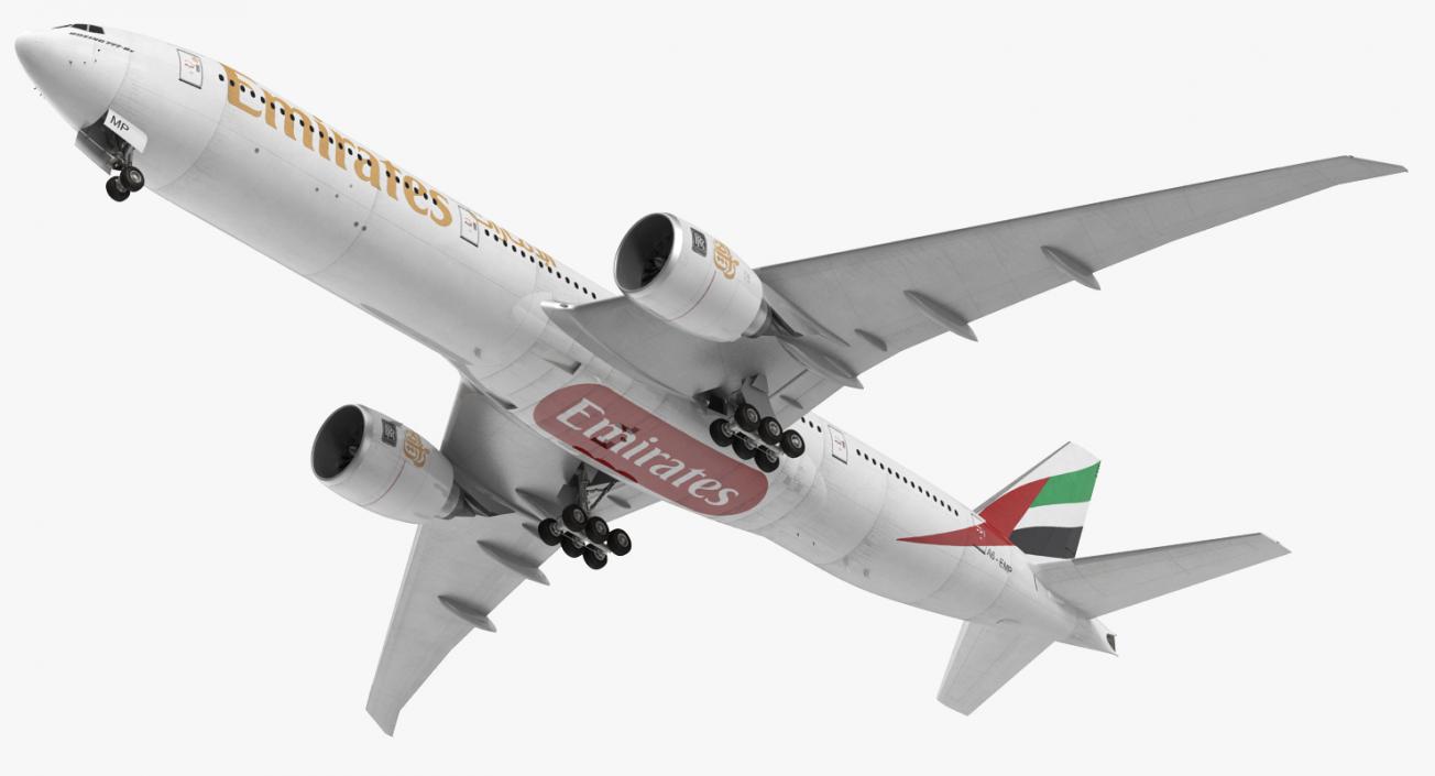 3D Boeing 777 8x Emirates Airlines