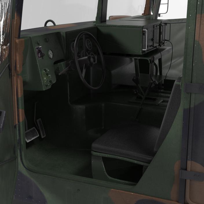 3D model Troop Carrier HMMWV m1035 Camo