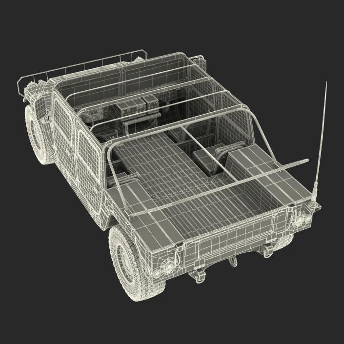 3D model Troop Carrier HMMWV m1035 Camo