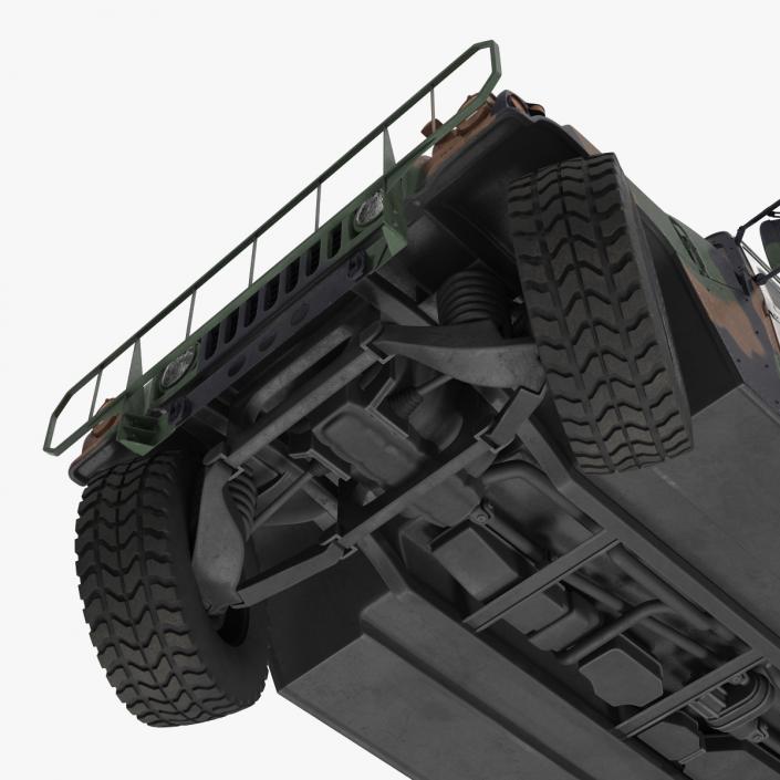 Troop Carrier HMMWV m1035 Rigged Camo 3D