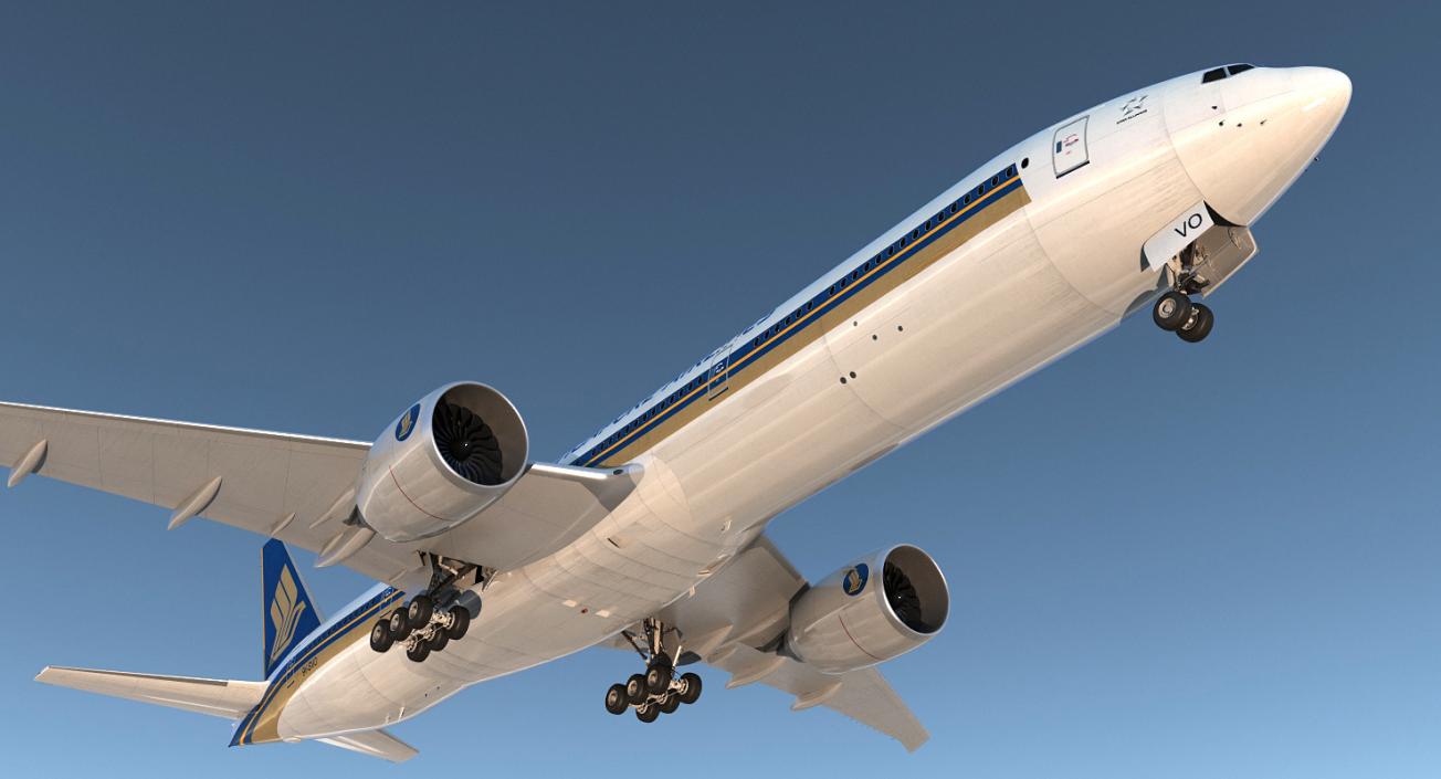 Boeing 777-8x Singapore Airlines 3D