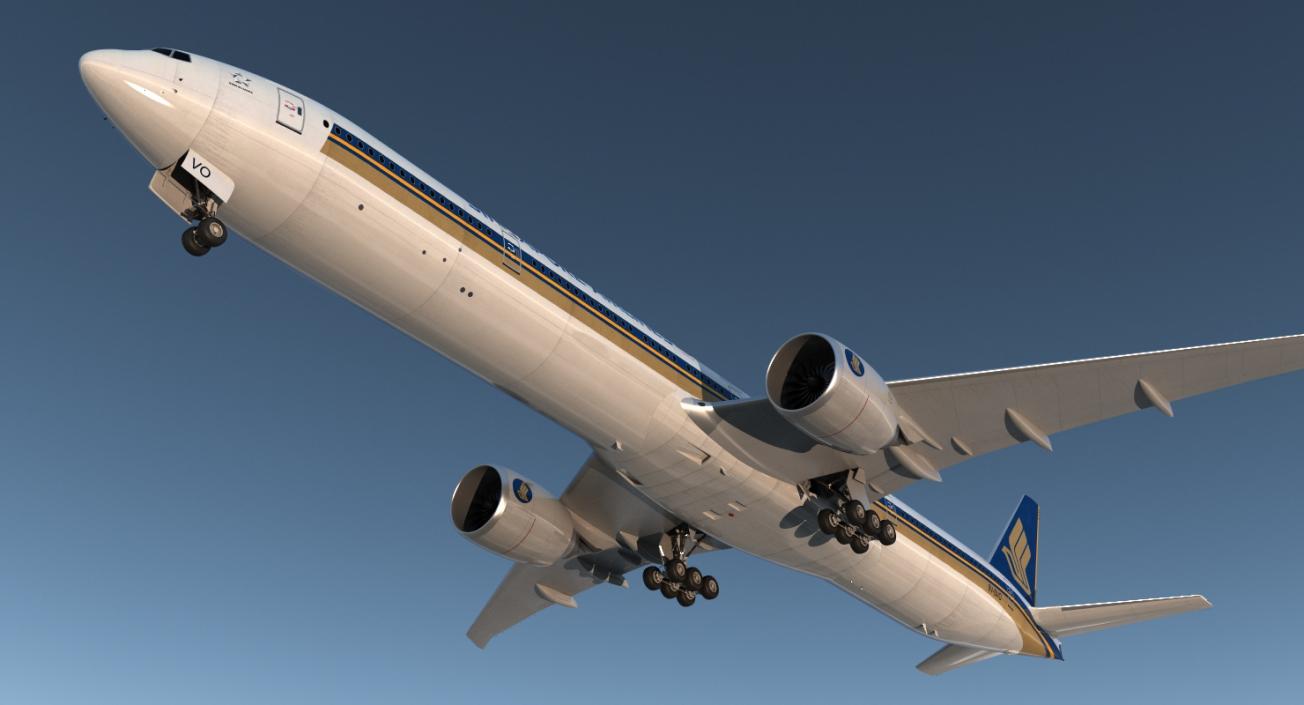 Boeing 777-9x Singapore Airlines 3D