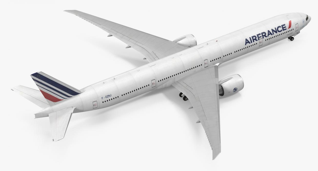 3D Boeing 777-9x Air France Rigged